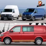 2PCS Car Sport Decal Side Door Skirt Stickers Decal Reflective Auto Decor Accessories For Volkswagen VW TRANSPORTER T4 T5 T6